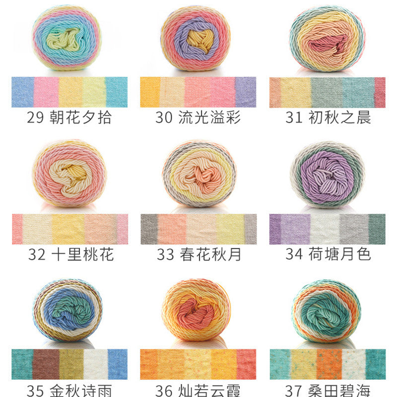 Rainbow Dyed Yarn