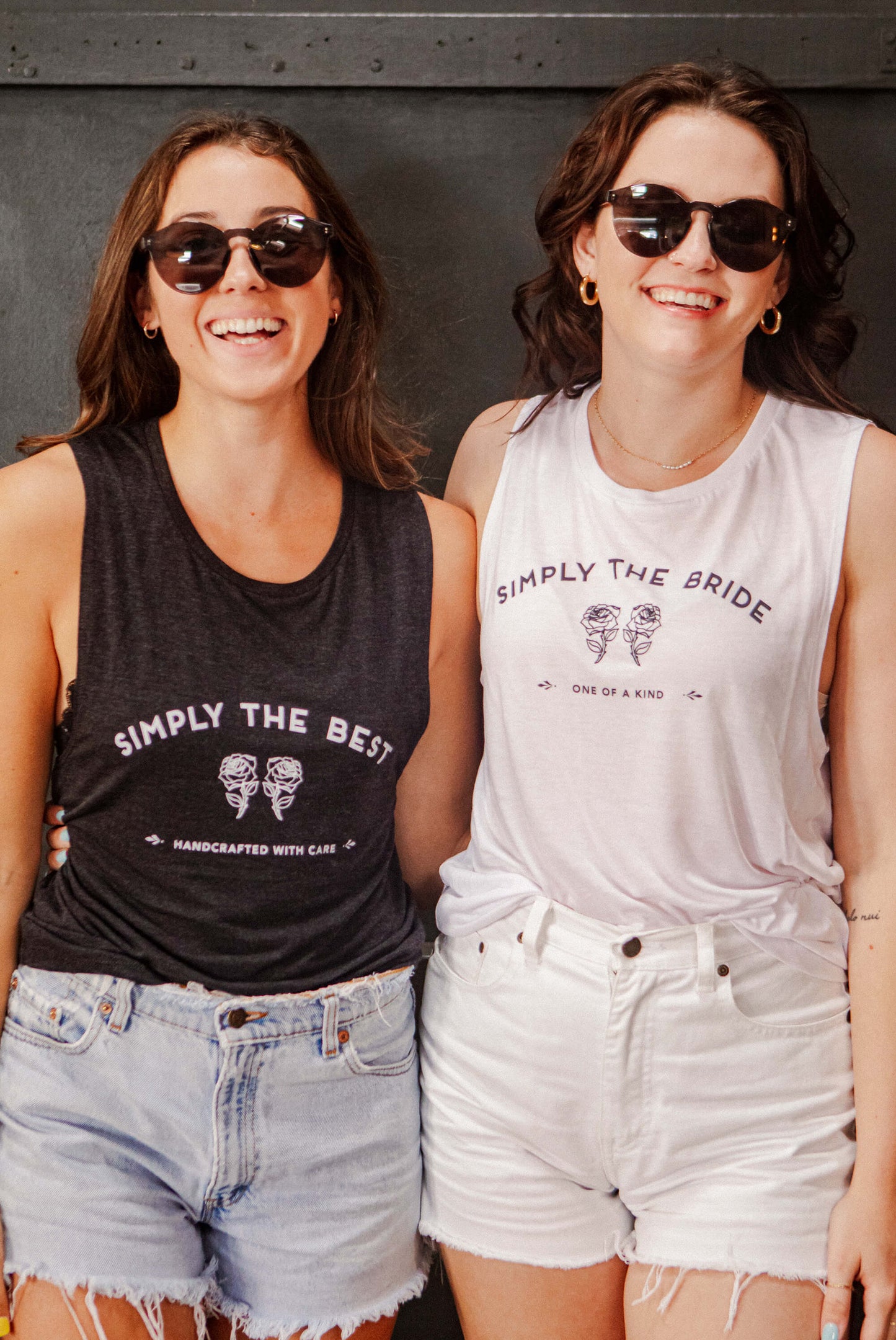 Simply the Bride | Simply the Best - Bachelorette Party Flowy Muscle Tanks