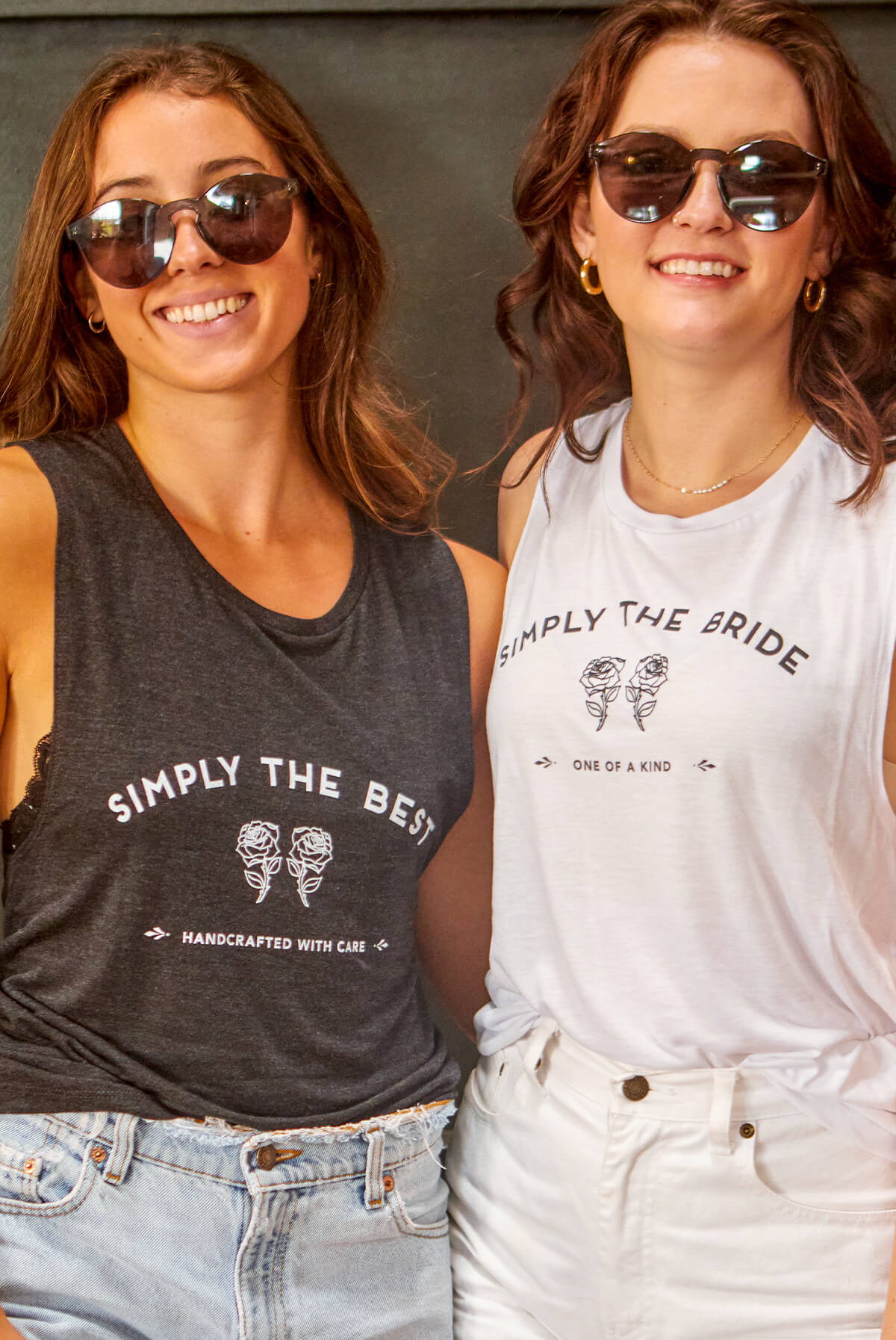 Simply the Bride | Simply the Best - Bachelorette Party Flowy Muscle Tanks