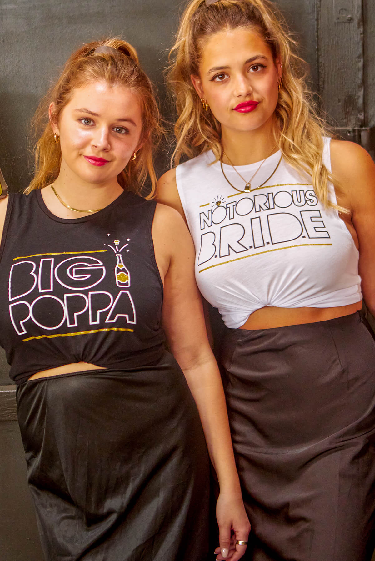 Notorious Bride | Big Poppa - Funny 90's Hip Hop Bachelorette Party Flowy Muscle Tank Tops