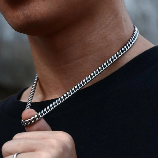 Daily Wearing Cuban Link Chain Choker